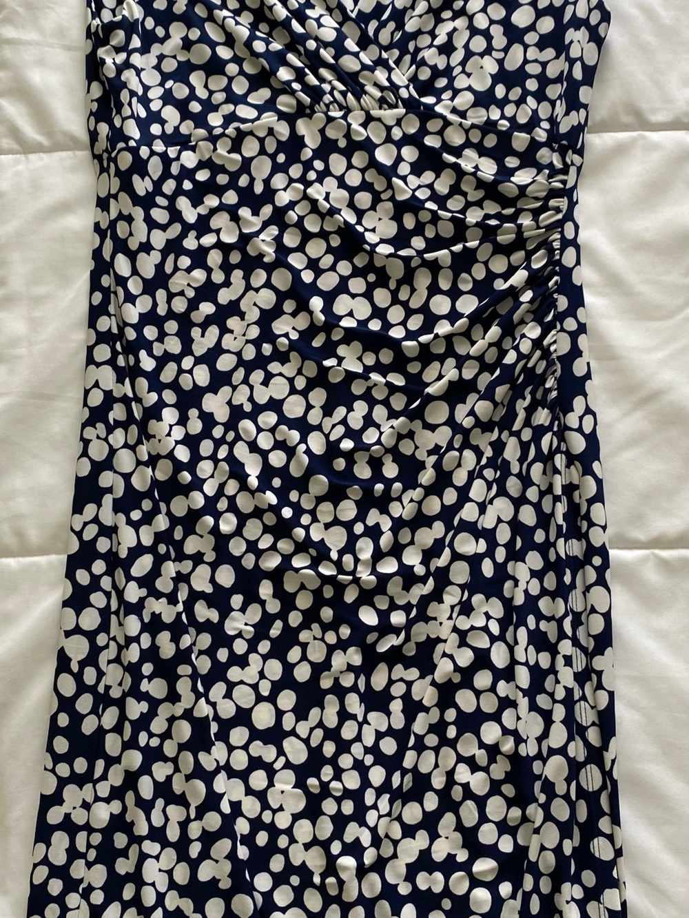 Ralph Lauren Navy‎ and White Polka Dot Dress